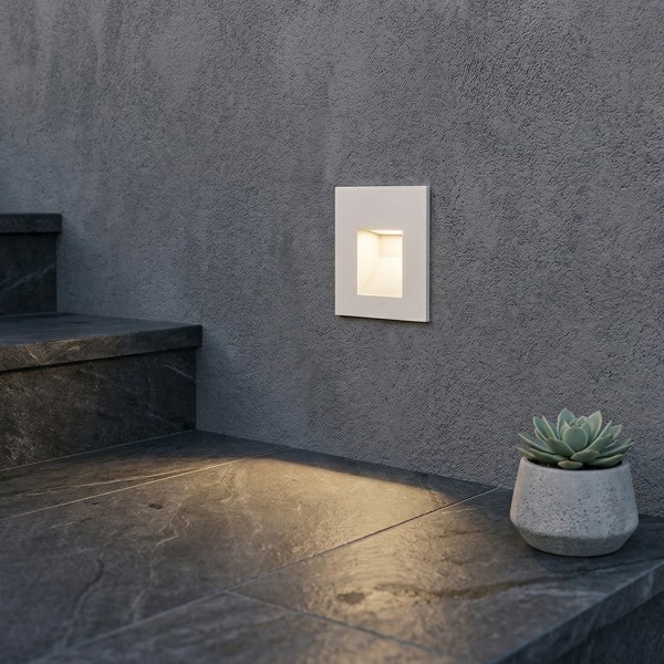 Снимка на Фасадна LED луна за стълби/стена Step | Квадратна | IP65 | 3000K