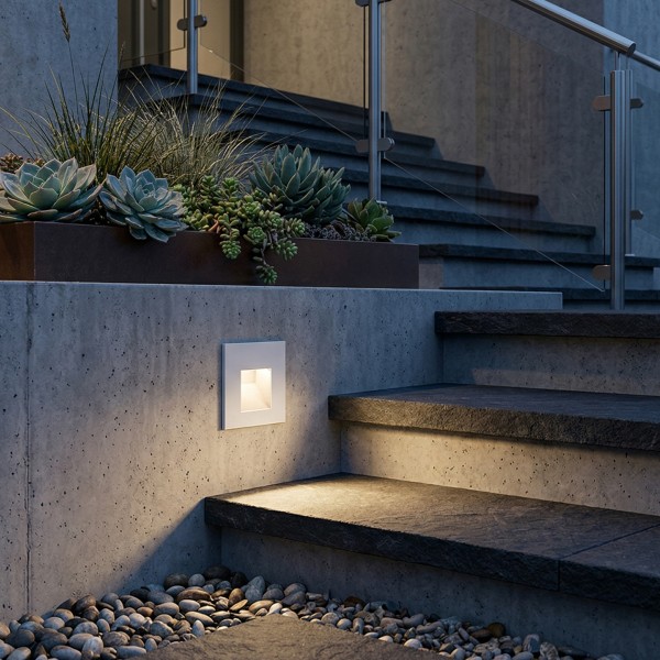 Снимка на Фасадна LED луна за стълби/стена Step | Квадратна | IP65 | 3000K