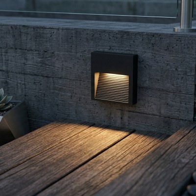 LED луна за стъпала/стълбище с външен монтаж Lumos | IP65 | 3W | 3000K