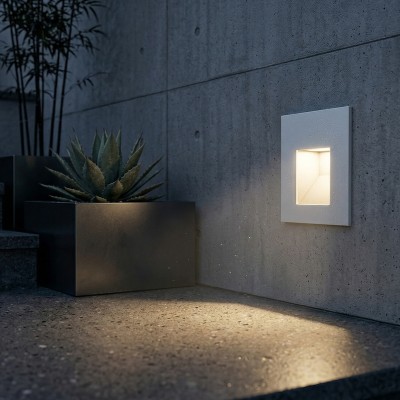 Фасадна LED луна за стълби/стена Step | Квадратна | IP65 | 3000K