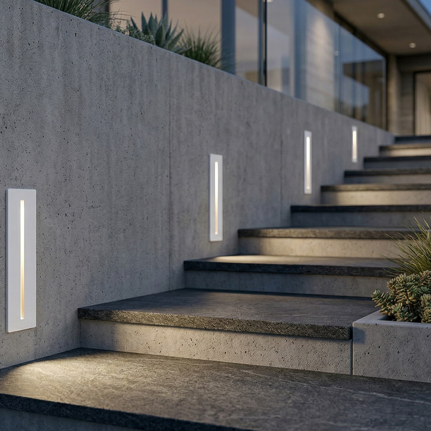 Снимка на LED луна за стълбище/стъпала Step Line | За вграждане | IP65 | 3W | 3000K