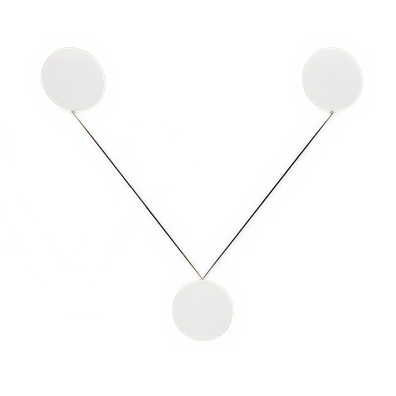 Снимка на Дизайнерски LED полилей Pulse | 3 акрилни сфери | 3x24W