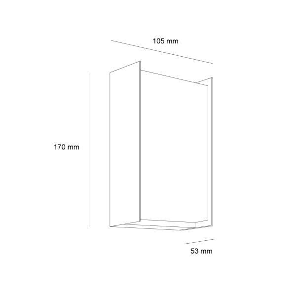 Детайлно изображение на Фасадна влагозащитена лампа Brick | IP65 | 10W | 3000K Снимка на Фасадна влагозащитена лампа Brick | IP65 | 10W | 3000K