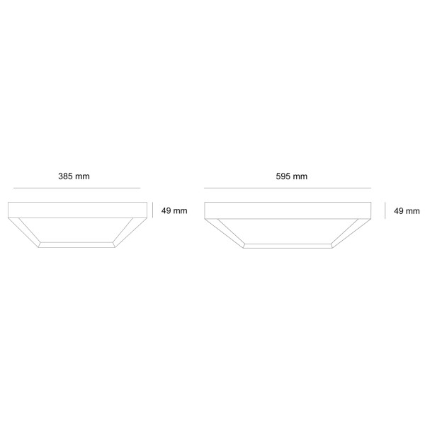 Снимка на Плоска LED плафониера Aris SQ с квадратна форма | 3-CCT