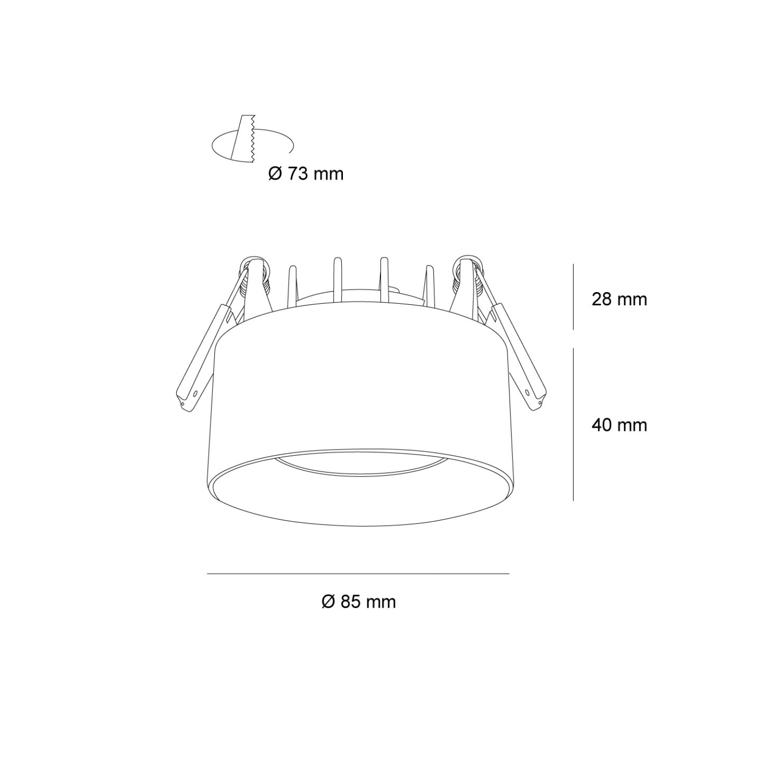 Снимка на LED луна за външен монтаж Burr RD | 10W | 3000K