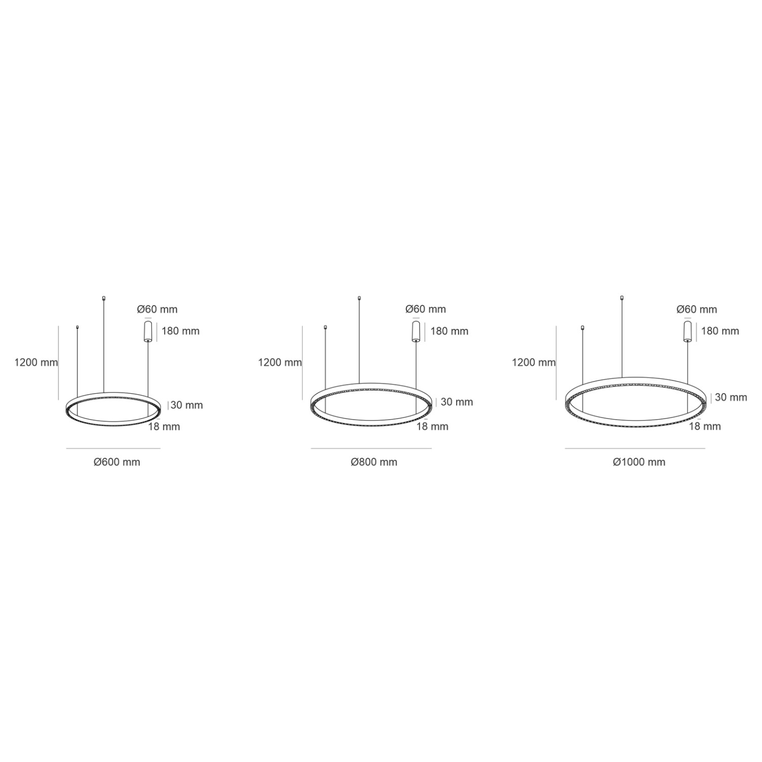 Детайлно изображение на Висящ LED полилей Cool Dark | Кръгла форма | Насочена светлина Снимка на Висящ LED полилей Cool Dark | Кръгла форма | Насочена светлина