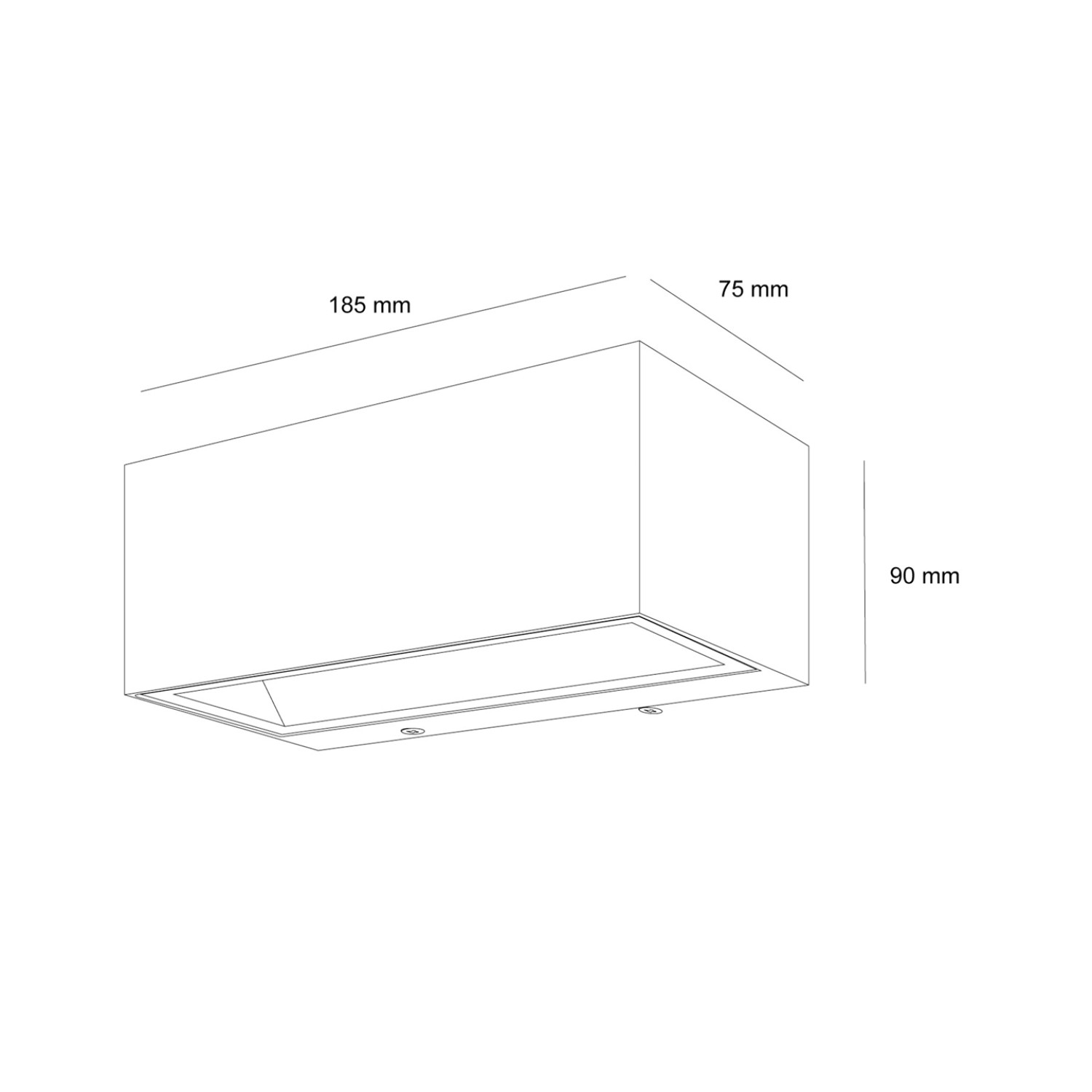 Фасаден LED аплик с двупосочно осветление Cubetto (12W) - 87,00 лв (44.48€) Снимка на Фасаден LED аплик с двупосочно осветление Cubetto (12W) - Фасадни аплици