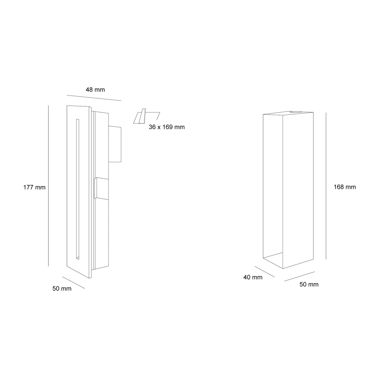 Снимка на LED луна Step Line | За стълбище | За стъпала | За вграждане | IP65 | 3W | 3000K