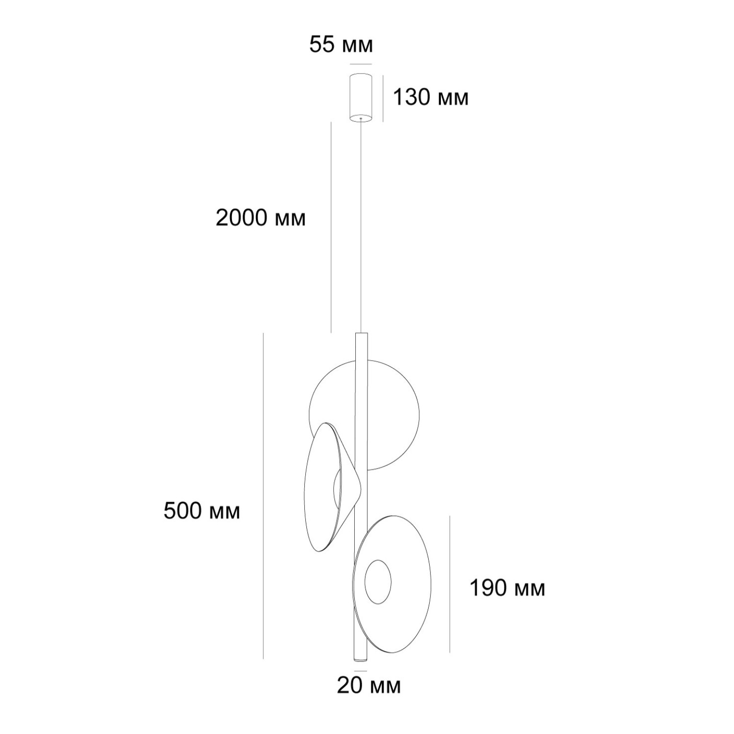 Снимка на Акустична дизайнерска лампа Speaker | Звукопоглъщаща | 3000K | 9W
