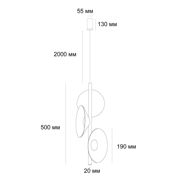 Снимка на Акустична дизайнерска лампа Speaker | Звукопоглъщаща | 3000K | 9W