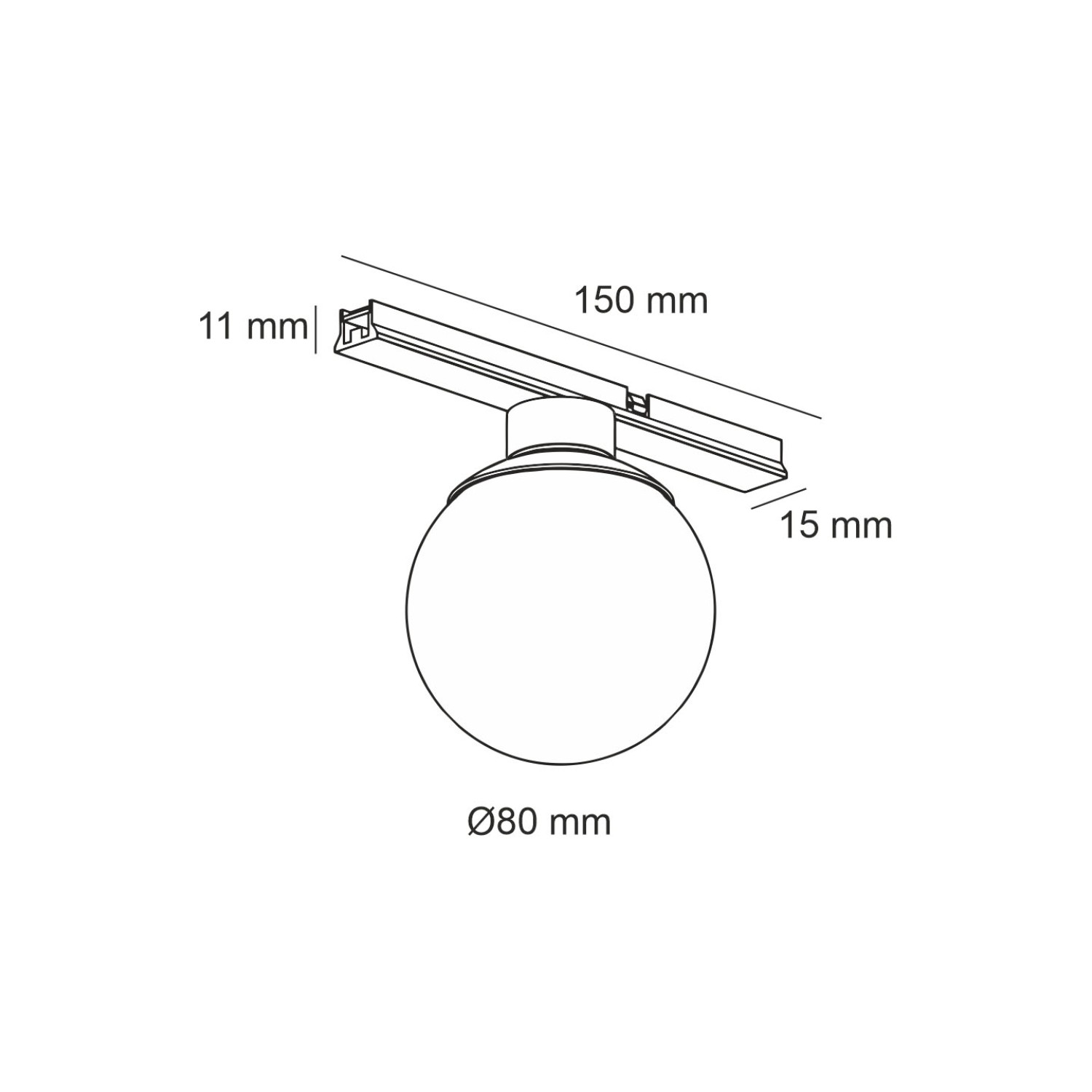 Снимка на Сферичен LED модул Ball Magnet за шина 15PCB ВМ