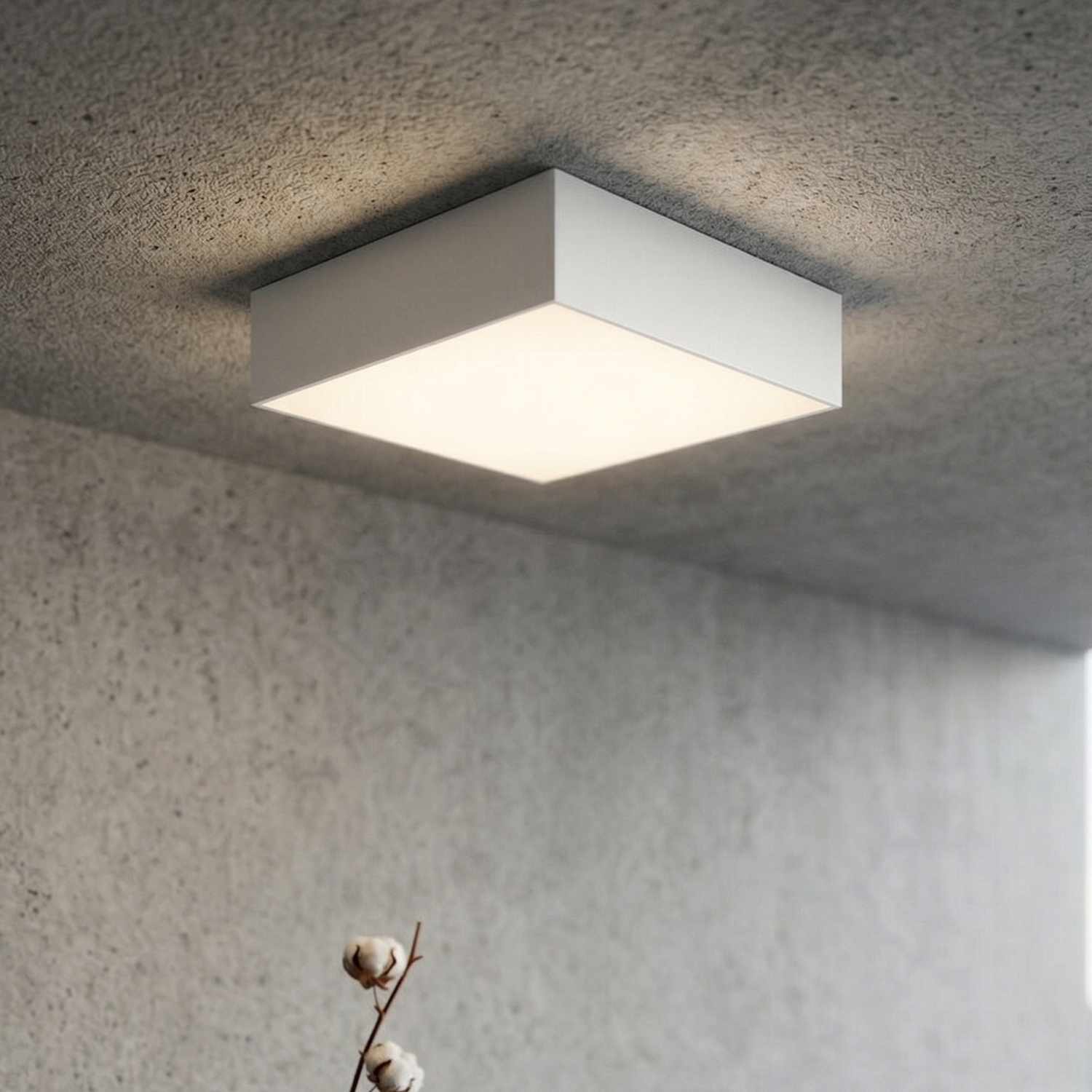 Детайлно изображение на Квадратен LED плафон LID Square | 25W | 3000K | Бял Снимка на Квадратен LED плафон LID Square | 25W | 3000K | Бял