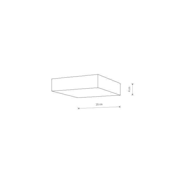 Детайлно изображение на Квадратен LED плафон LID Square | 25W | 3000K | Бял Снимка на Квадратен LED плафон LID Square | 25W | 3000K | Бял
