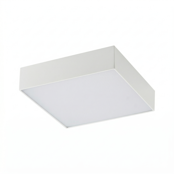 Детайлно изображение на Квадратен LED плафон LID Square | 25W | 3000K | Бял Снимка на Квадратен LED плафон LID Square | 25W | 3000K | Бял