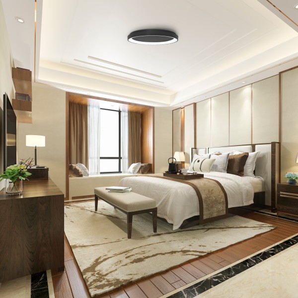 Снимка на LED плафониера Sirius с тънък профил и светлинен пръстен - Плафони