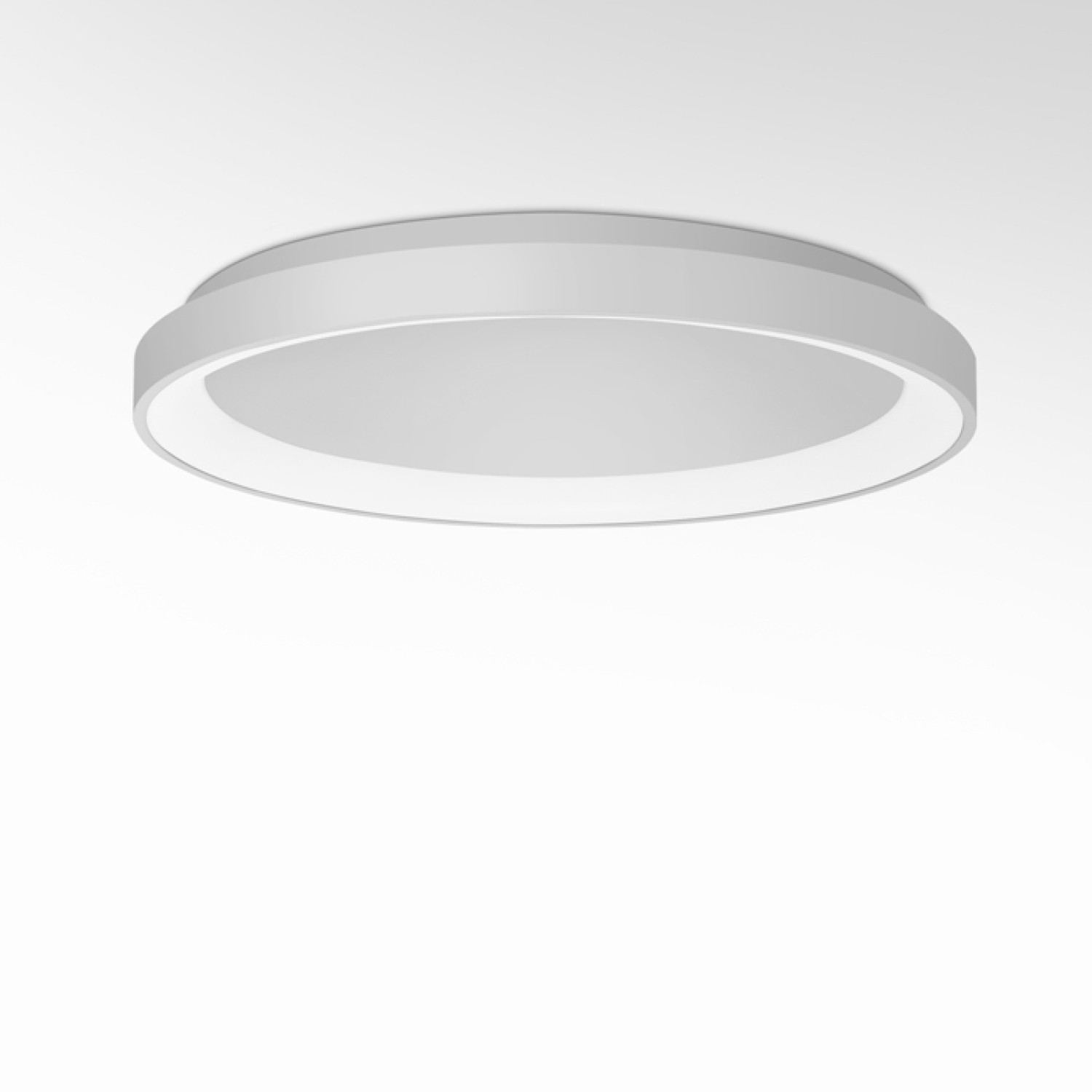 Снимка на LED плафониера Sirius с тънък профил и светлинен пръстен - Плафони