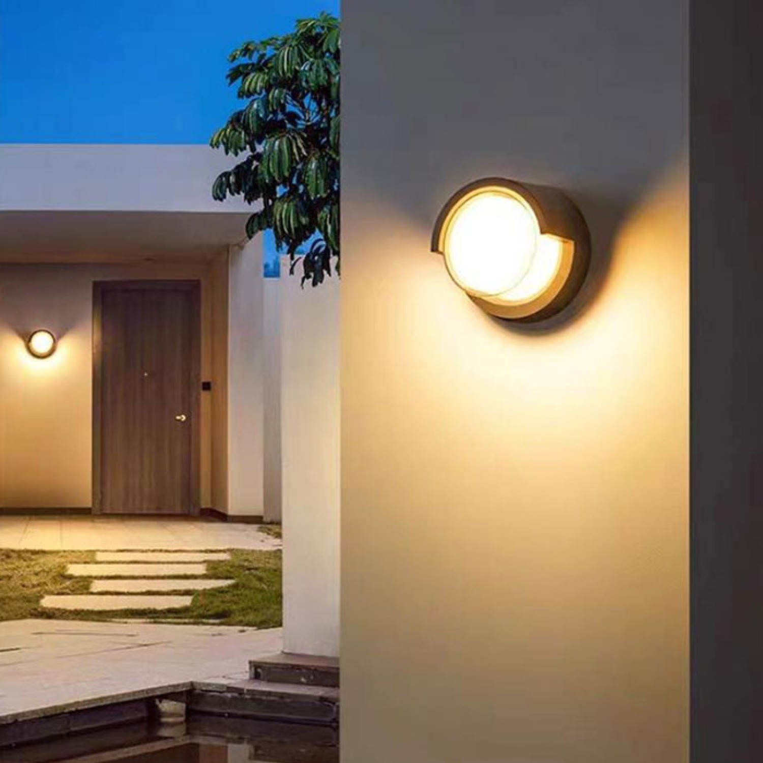 Снимка на Фасадна LED лампа Form W | Кръгла форма | IP65 | 12W