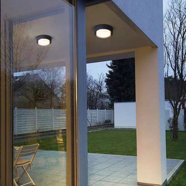 Снимка на Кръгла фасадна LED плафониера Form R Ø230 – IP65, 18W - Фасадни аплици