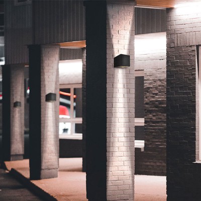 Фасаден LED аплик Blast | Двупосочно светене | 10W | Черен