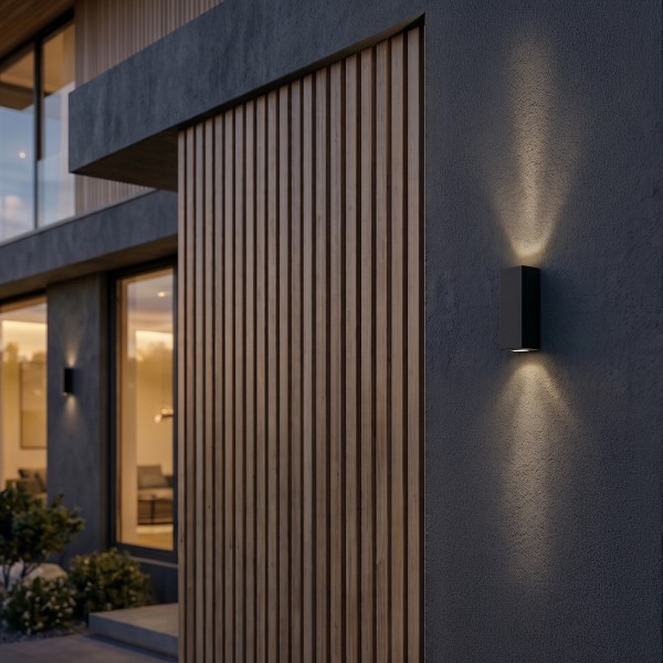 Снимка на Фасаден LED аплик с двупосочна светлина Flat | 3000K | IP65
