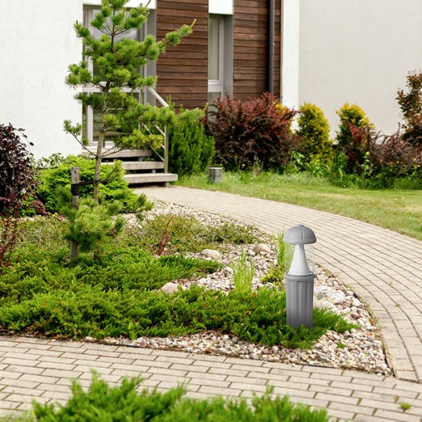 Снимка на Класически градински LED стълб Sauro | 10W | 4000K | IP55 | Корпус смола