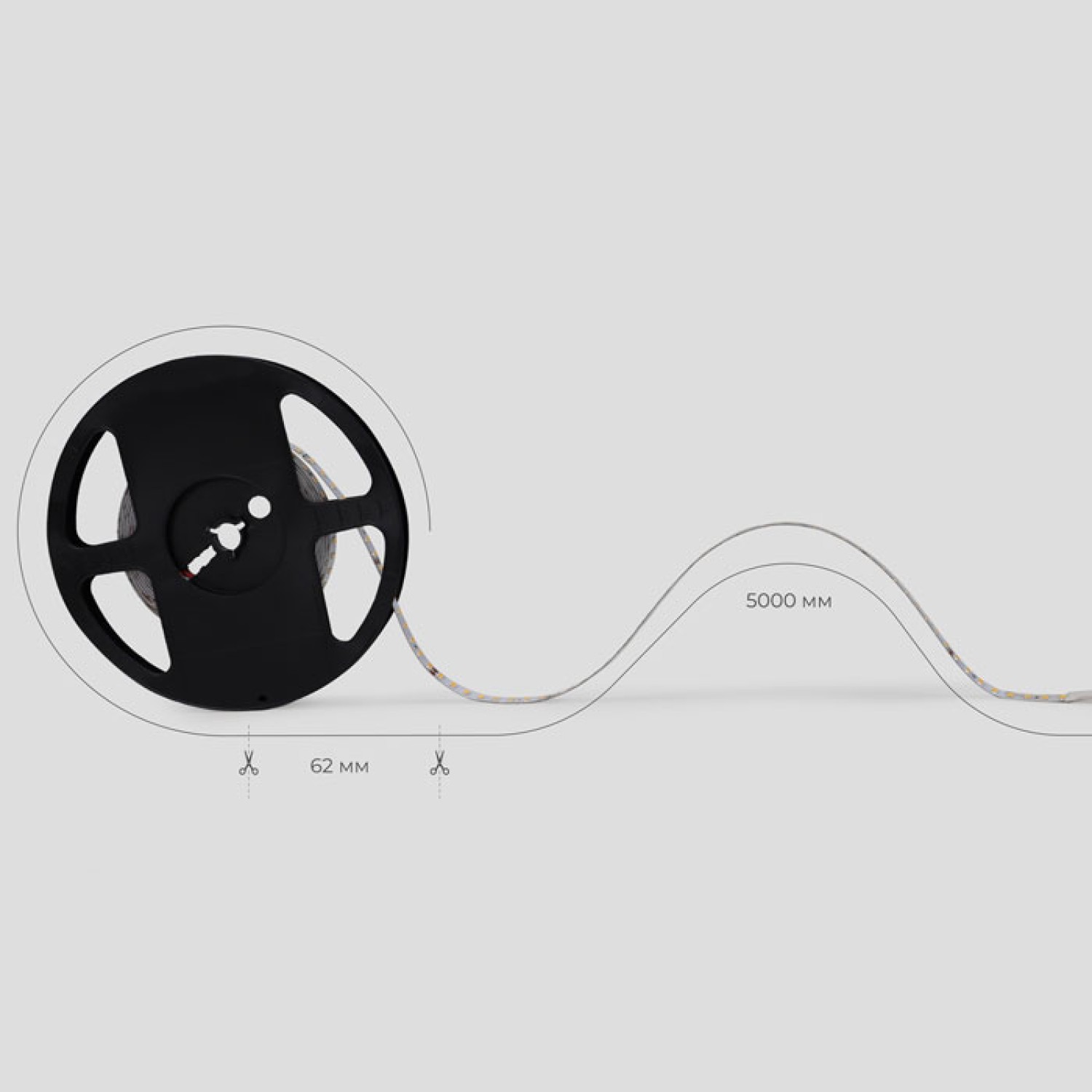 Снимка на LED лента Proton 9.6W/m | IP20 | 128 LED/m | 24V | 5 метра | 2300K/3000K/4000K