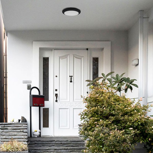 Снимка на Кръгъл екстериорен LED плафон Umberta IP66 (Ø350 мм) - Плафони