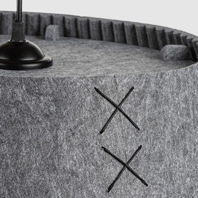 Акустичен сив пендел Cone с филц и метална основа