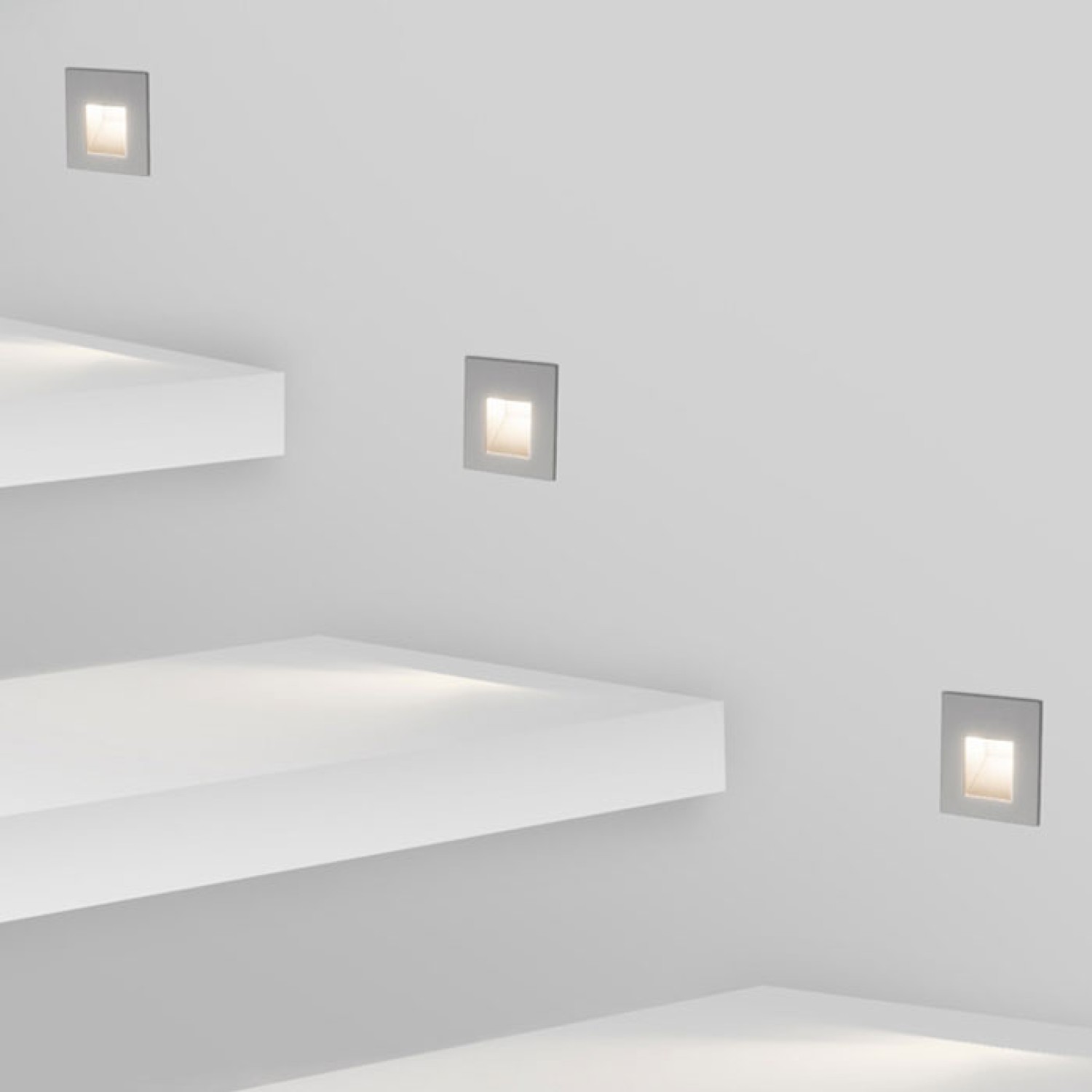 Снимка на Фасадна LED луна за стълби/стена Step | Квадратна | IP65 | 3000K