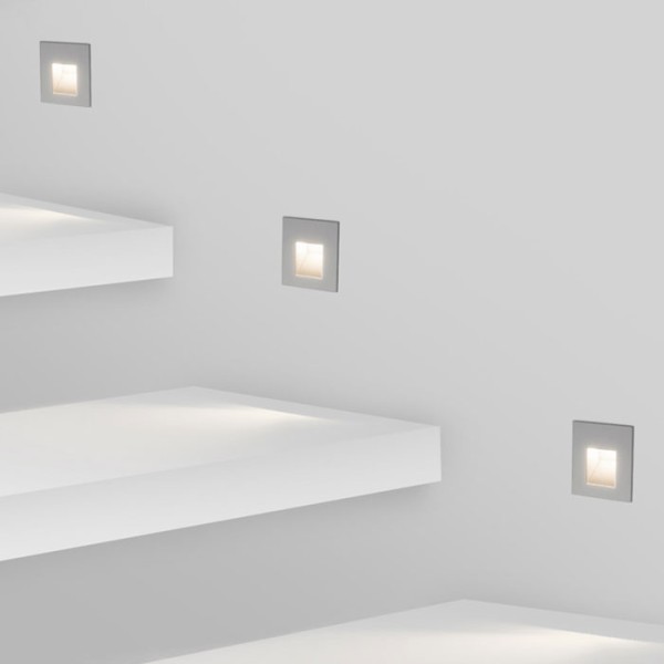 Снимка на Фасадна LED луна за стълби/стена Step | Квадратна | IP65 | 3000K
