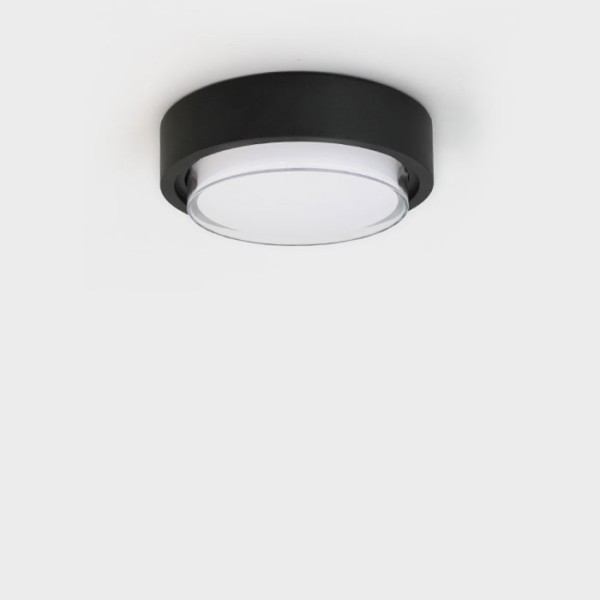 Снимка на Кръгла фасадна LED плафониера Form R | Ø23cm | 18W | IP65
