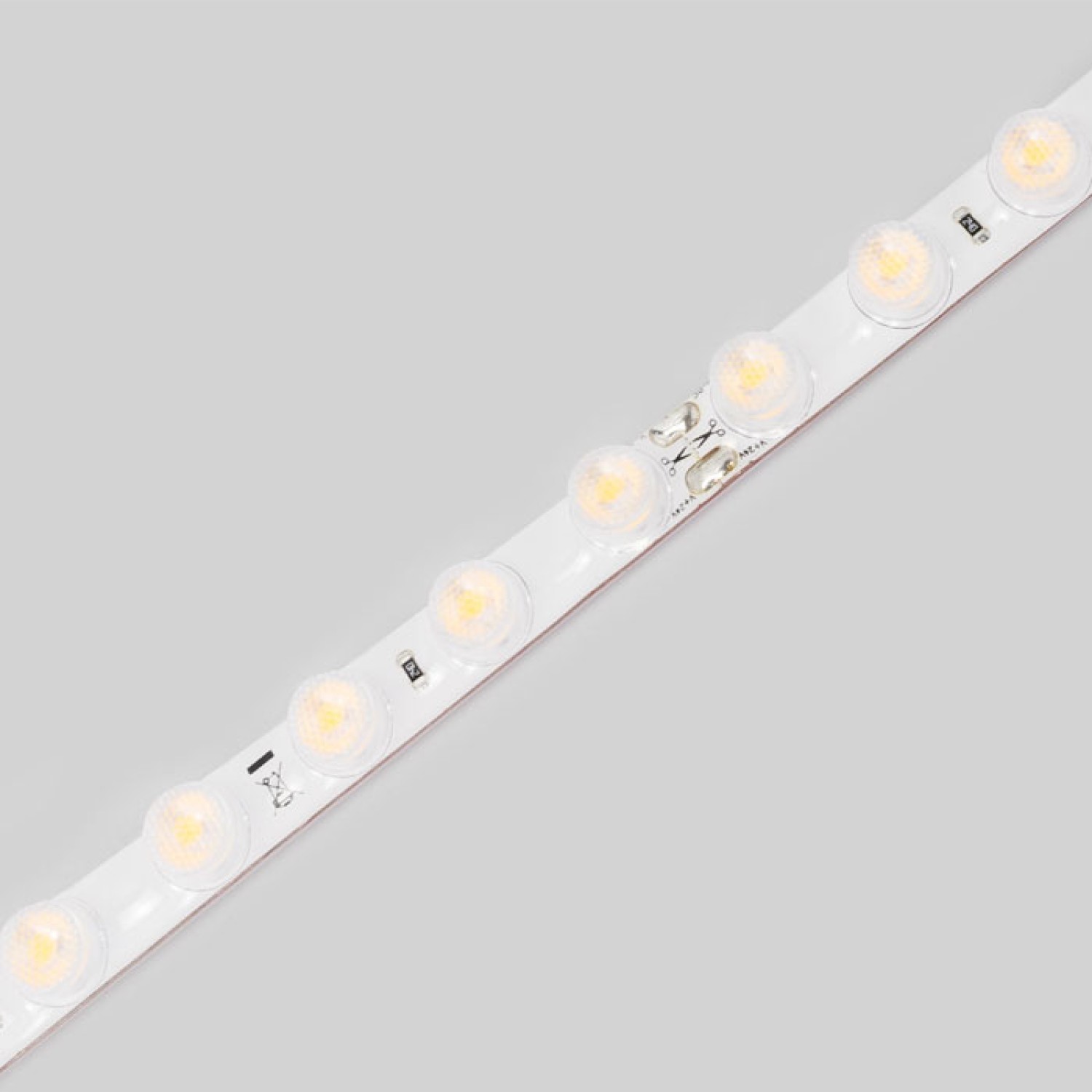 Детайлно изображение на LED лента Optic 15.8W/m | IP55 | 56 LED/m | 24V | 5 метра | 3000K/4000K | 35° Снимка на LED лента Optic 15.8W/m | IP55 | 56 LED/m | 24V | 5 метра | 3000K/4000K | 35°