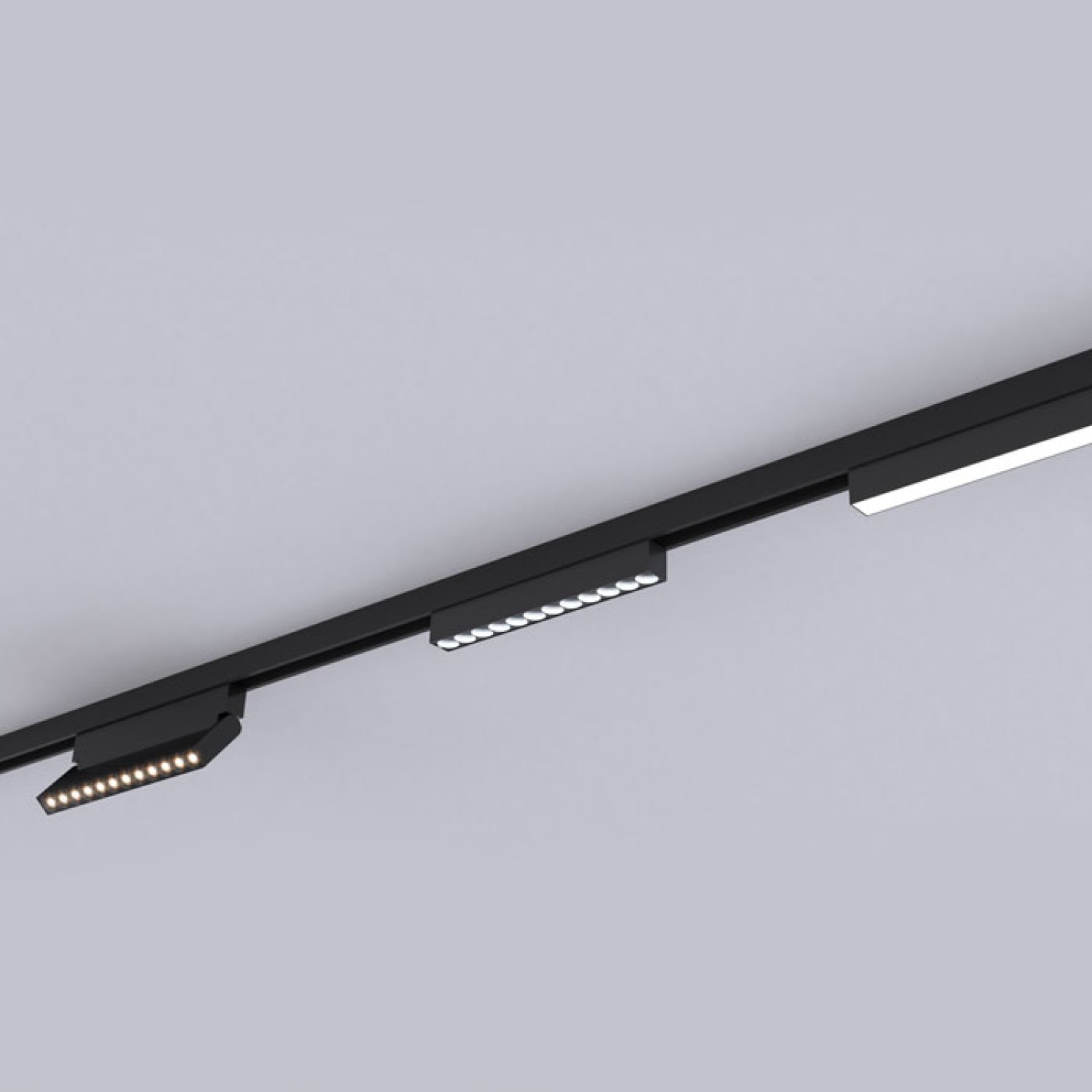 Снимка на Магнитна шина за открит монтаж Slim 23mm с тънък профил - Curve Line