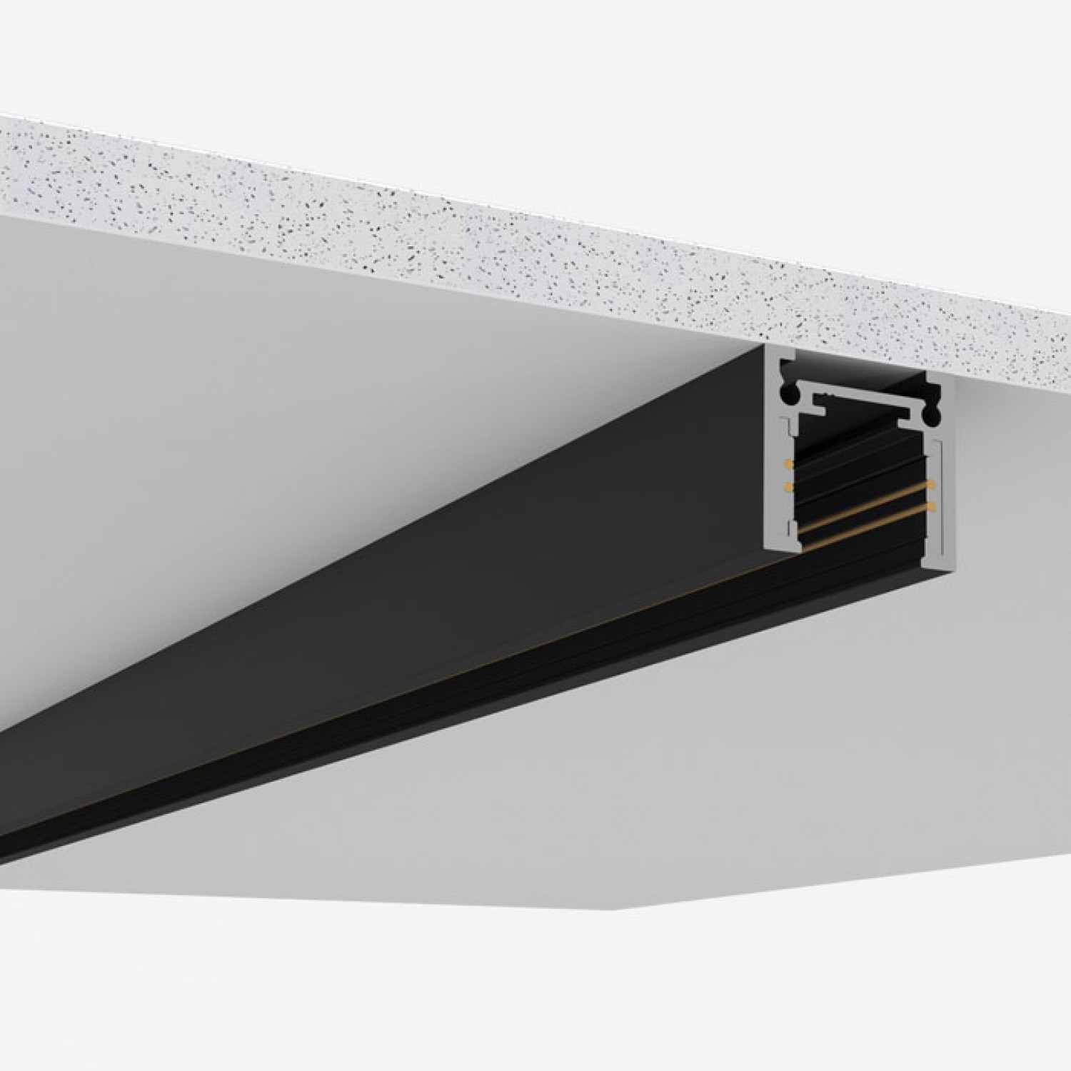 Снимка на Магнитна шина за открит монтаж Slim 23mm с тънък профил - Curve Line
