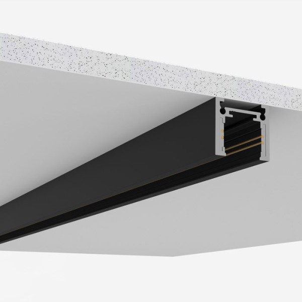 Снимка на Магнитна шина за открит монтаж Slim 23mm с тънък профил - Curve Line