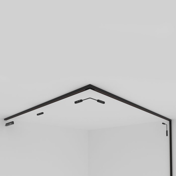 Снимка на Магнитна шина за открит монтаж Slim 23mm с тънък профил - Curve Line