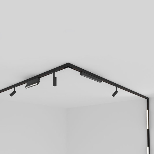 Снимка на Магнитна шина за открит монтаж Slim 23mm с тънък профил - Curve Line
