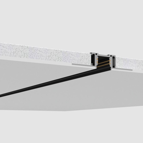 Детайлно изображение на Магнитна шина за вграждане 15PCB Trimless за гипсокартон Снимка на Магнитна шина за вграждане 15PCB Trimless за гипсокартон - Curve Line