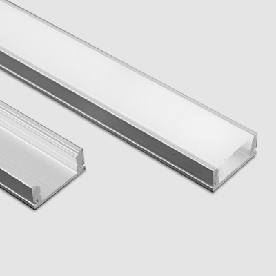 Алуминиев профил за LED лента OM 509 | 17×7 мм | 3 метра | OPAL дифузер