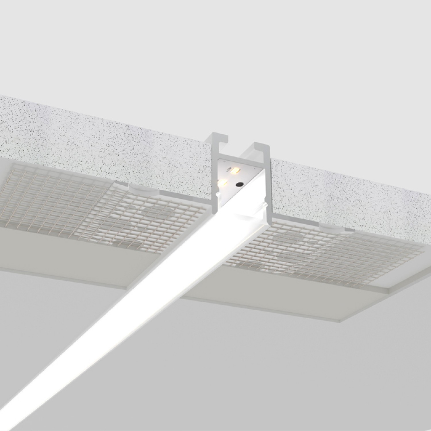 Снимка на Алуминиев профил за LED лента Trimless Nano Line | 53×18,5 мм | Безрамков монтаж в гипсокартон | 2 метра