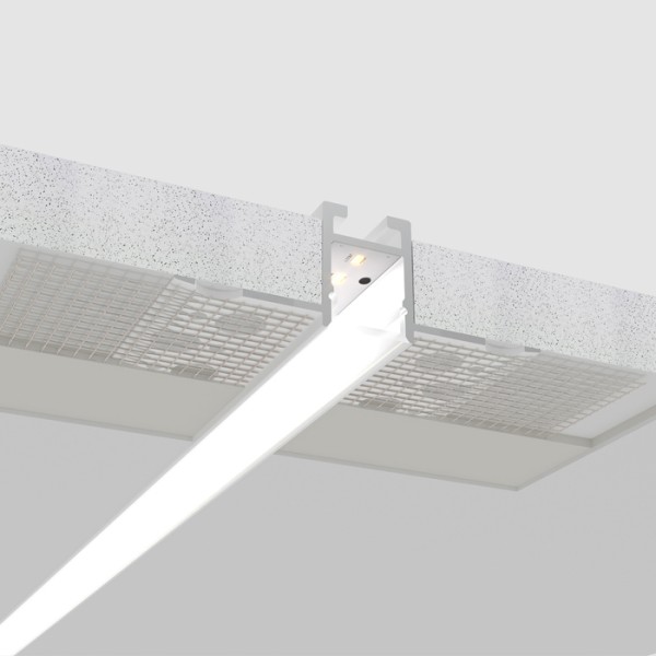 Снимка на Алуминиев профил за LED лента Trimless Nano Line | 53×18,5 мм | Безрамков монтаж в гипсокартон | 2 метра