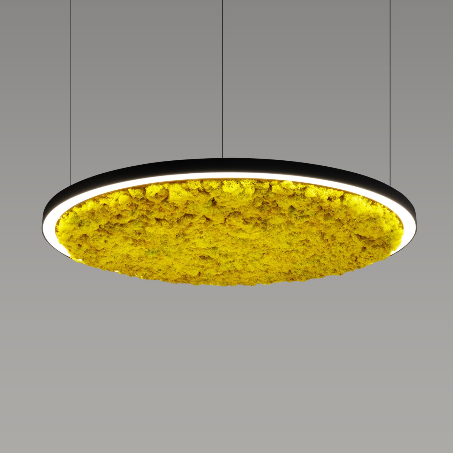 Снимка на Акустична висяща LED лампа Cool Moss | Скандинавски мъх | 6 цвята