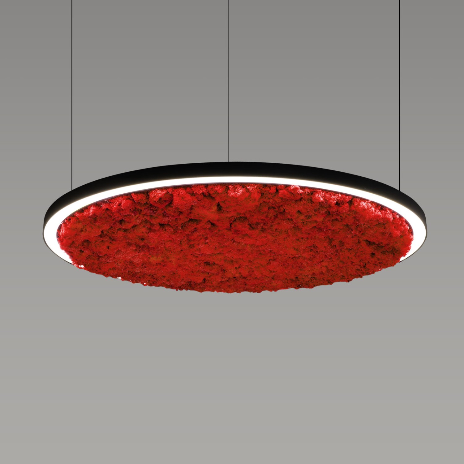 Снимка на Акустична висяща LED лампа Cool Moss | Скандинавски мъх | 6 цвята