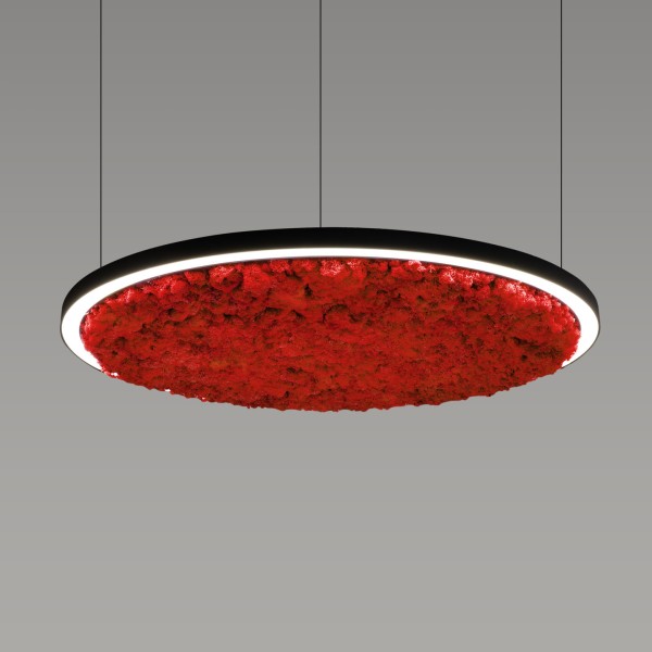 Снимка на Акустична висяща LED лампа Cool Moss | Скандинавски мъх | 6 цвята