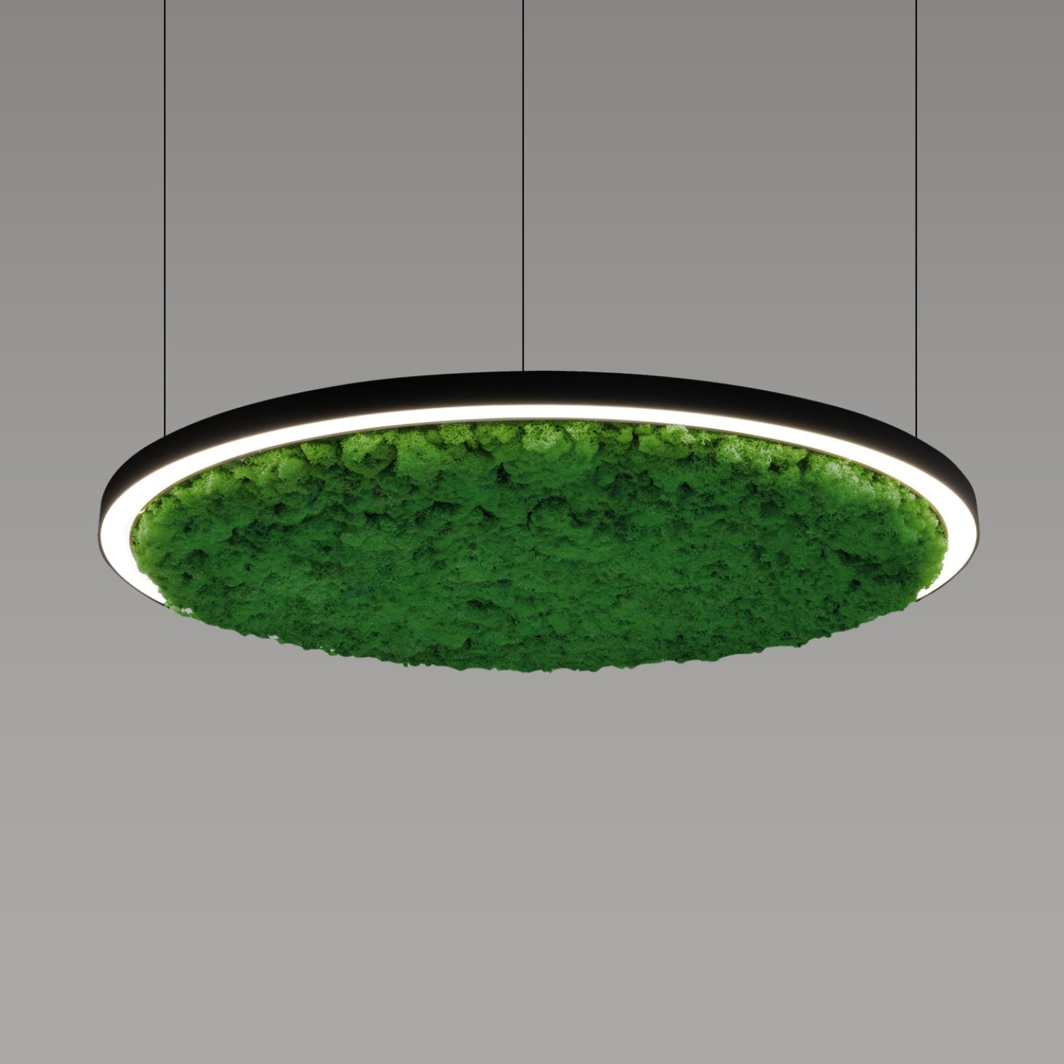 Снимка на Акустична висяща LED лампа Cool Moss | Скандинавски мъх | 6 цвята