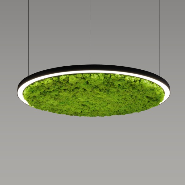 Снимка на Акустична висяща LED лампа Cool Moss | Скандинавски мъх | 6 цвята
