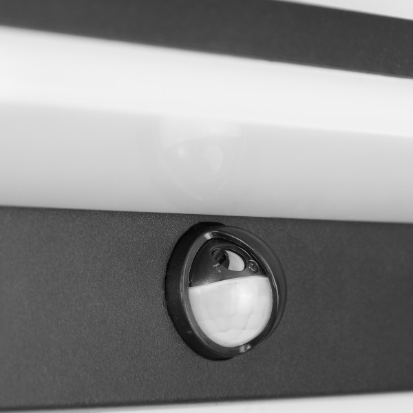 Снимка на Фасадна LED лампа Brio | PIR сензор | IP54 | 9W | 3000K