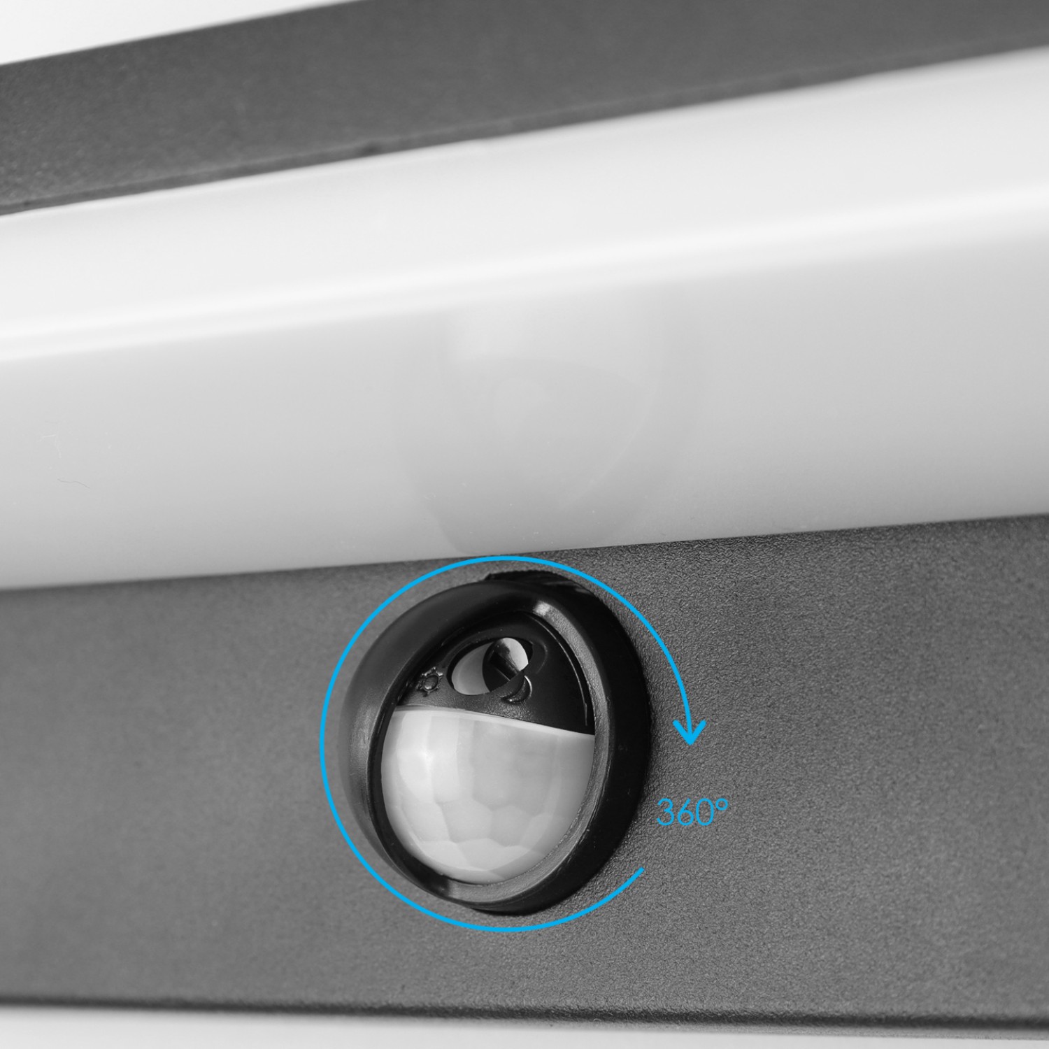 Снимка на Фасадна LED лампа Brio | PIR сензор | IP54 | 9W | 3000K