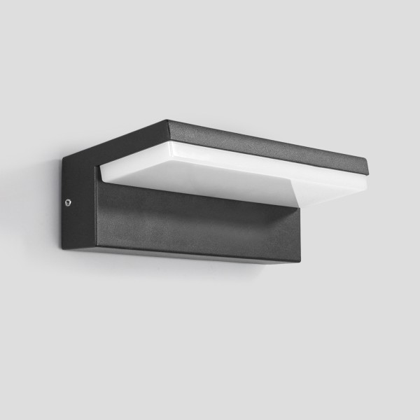 Снимка на Фасадна LED лампа Brio | PIR сензор | IP54 | 9W | 3000K