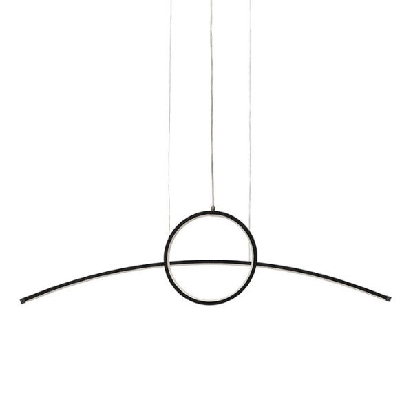 Снимка на Висящ LED полилей с кръгла и дъговидна форма Carina Rainbow (90 см) - Висящи лампи